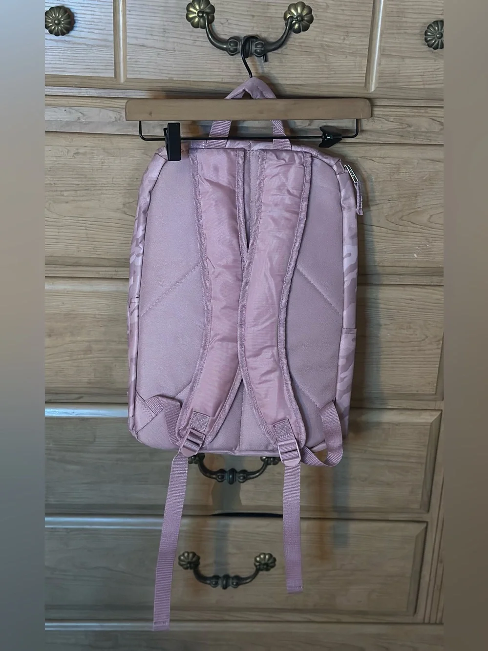 Pink Camouflage Wide Mouth Cargo Backpack - Large Weekend Bag w/ Laptop Sleeve